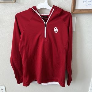 Oklahoma Sooners Fleece Quarter Zip Hoodie